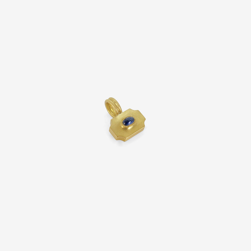 PROUNIS 22K & BLUE SAPPHIRE SMALL ODE PENDANT