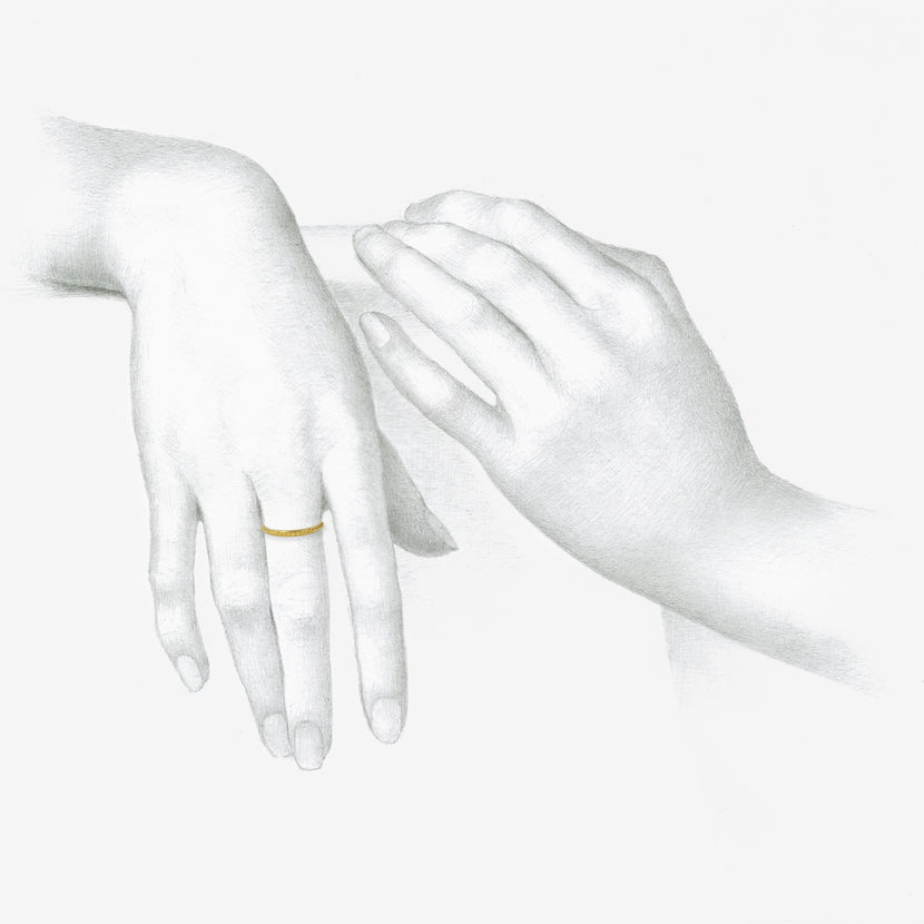 PROUNIS 22K YELLOW GOLD CHORDA BAND