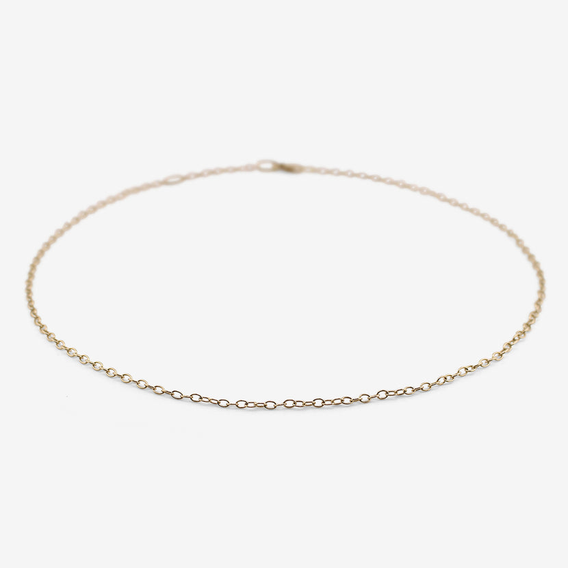 ROSANNE PUGLIESE 14K ADJUSTABLE MEDIUM CHAIN, 18 1/2"