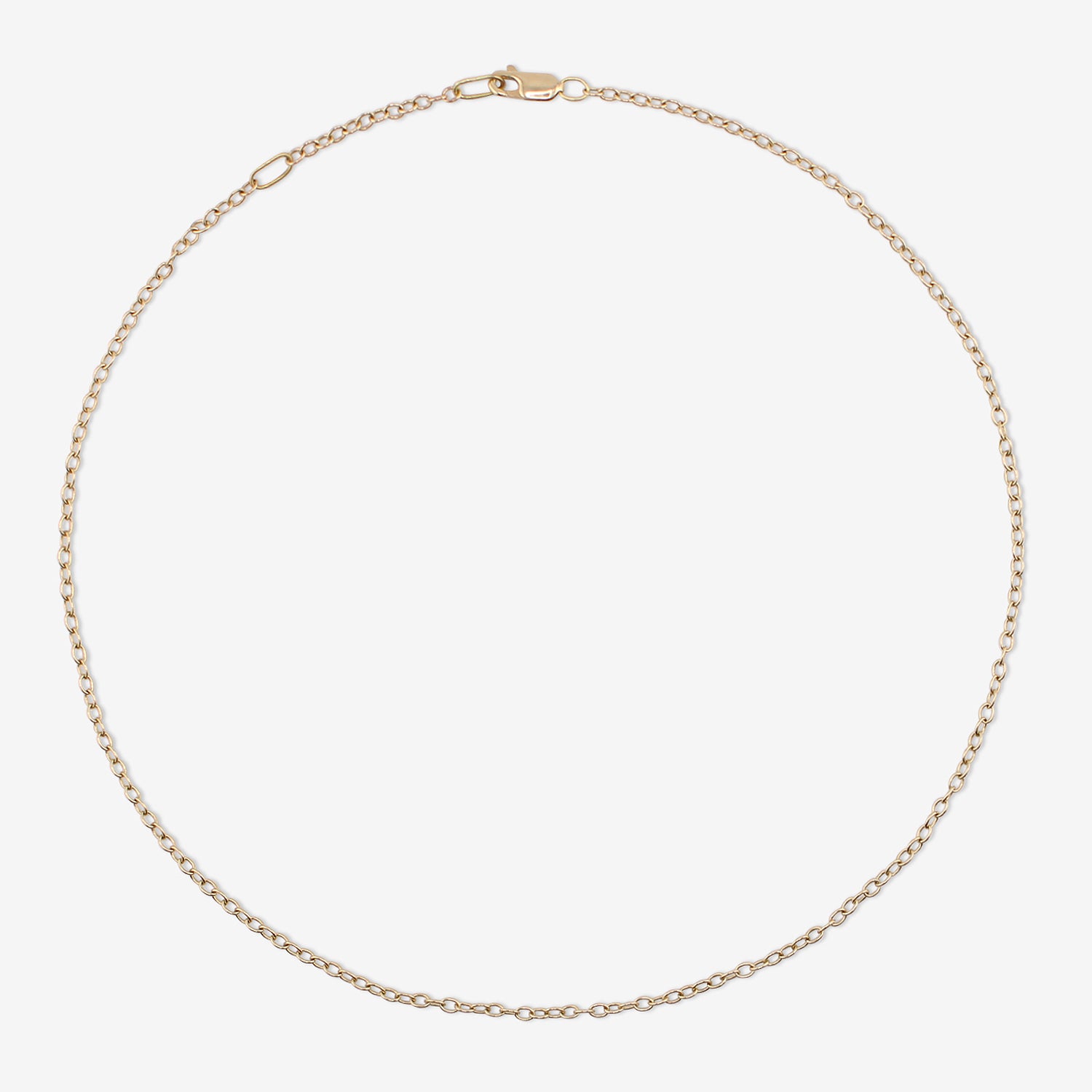 ROSANNE PUGLIESE 14K ADJUSTABLE MEDIUM CHAIN, 18 1/2"