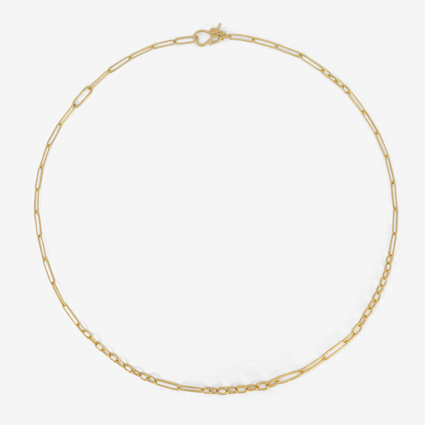 ROSANNE PUGLIESE 22K MIXED LINK CHAIN