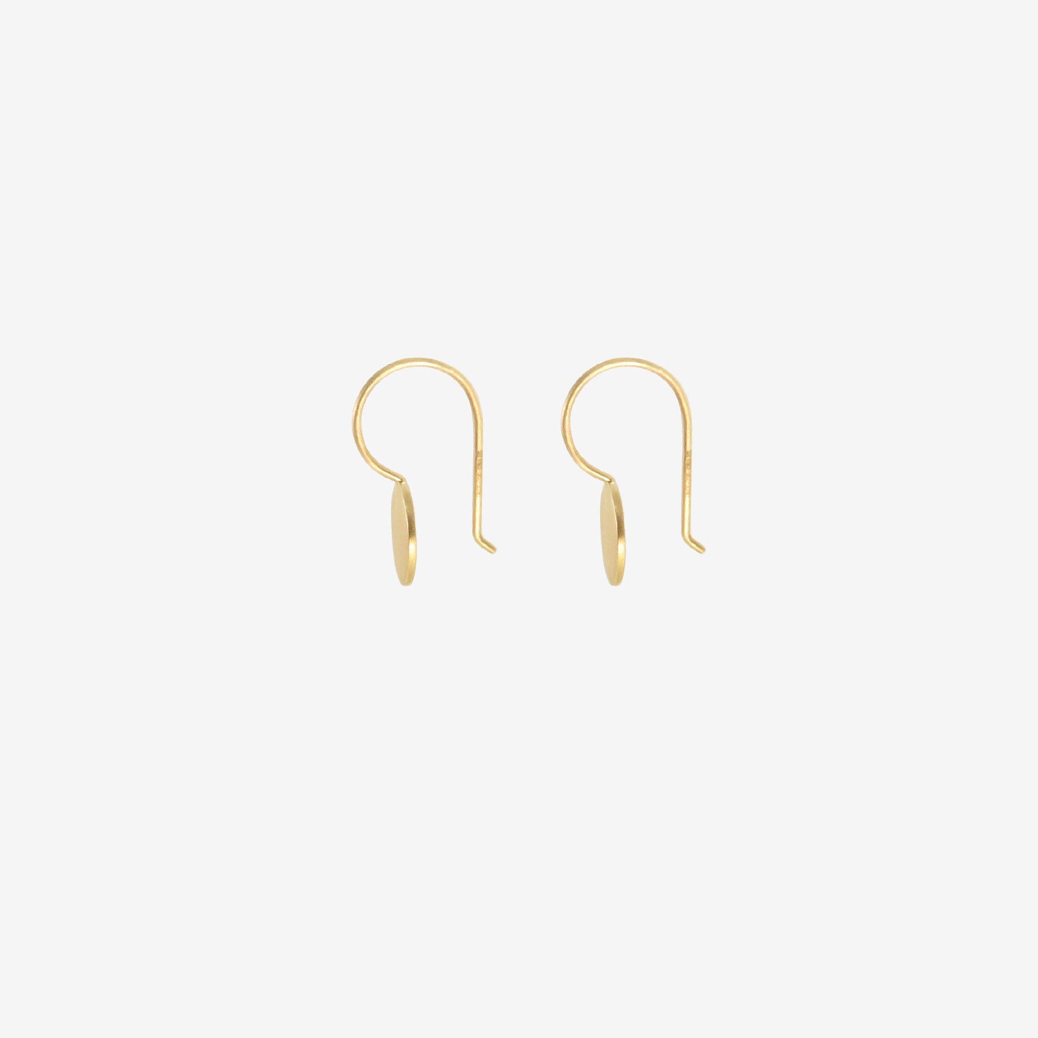 SIA TAYLOR 18K 8MM MOON DROP EARRINGS