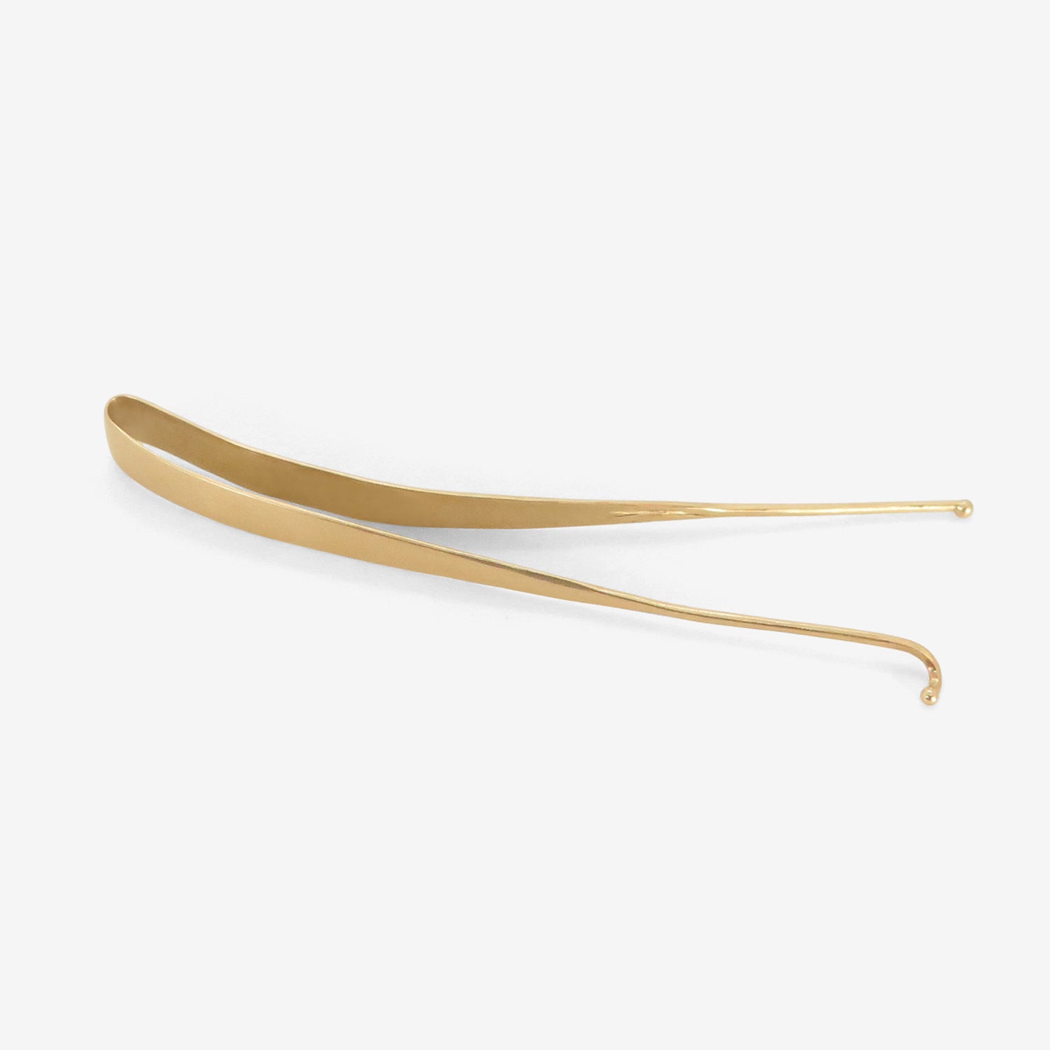 TED MUEHLING 14K YELLOW GOLD LARGE BARRETTE