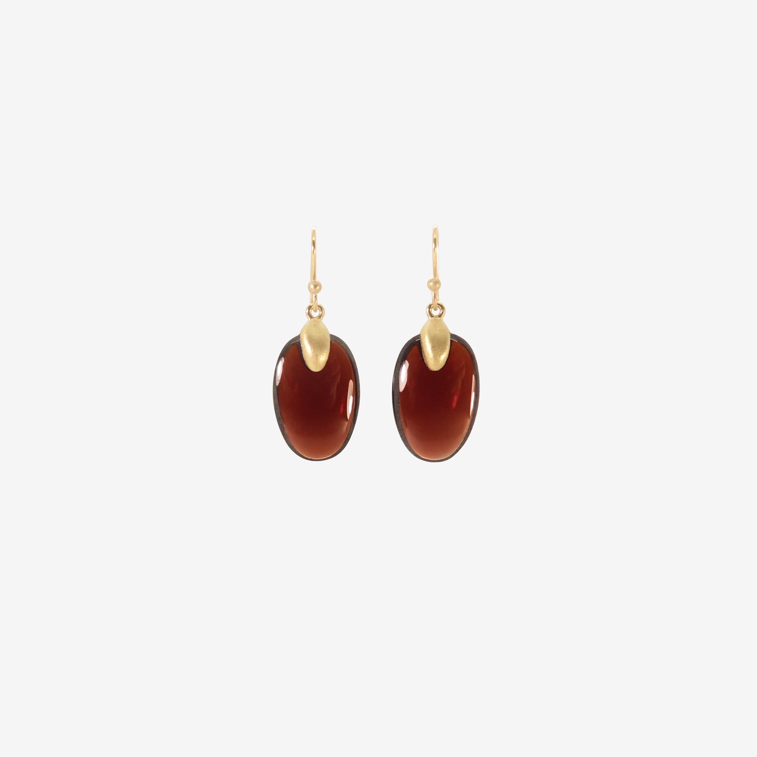 TED MUEHLING 10K & GARNET HAND-CUT SMALL CHIPS
