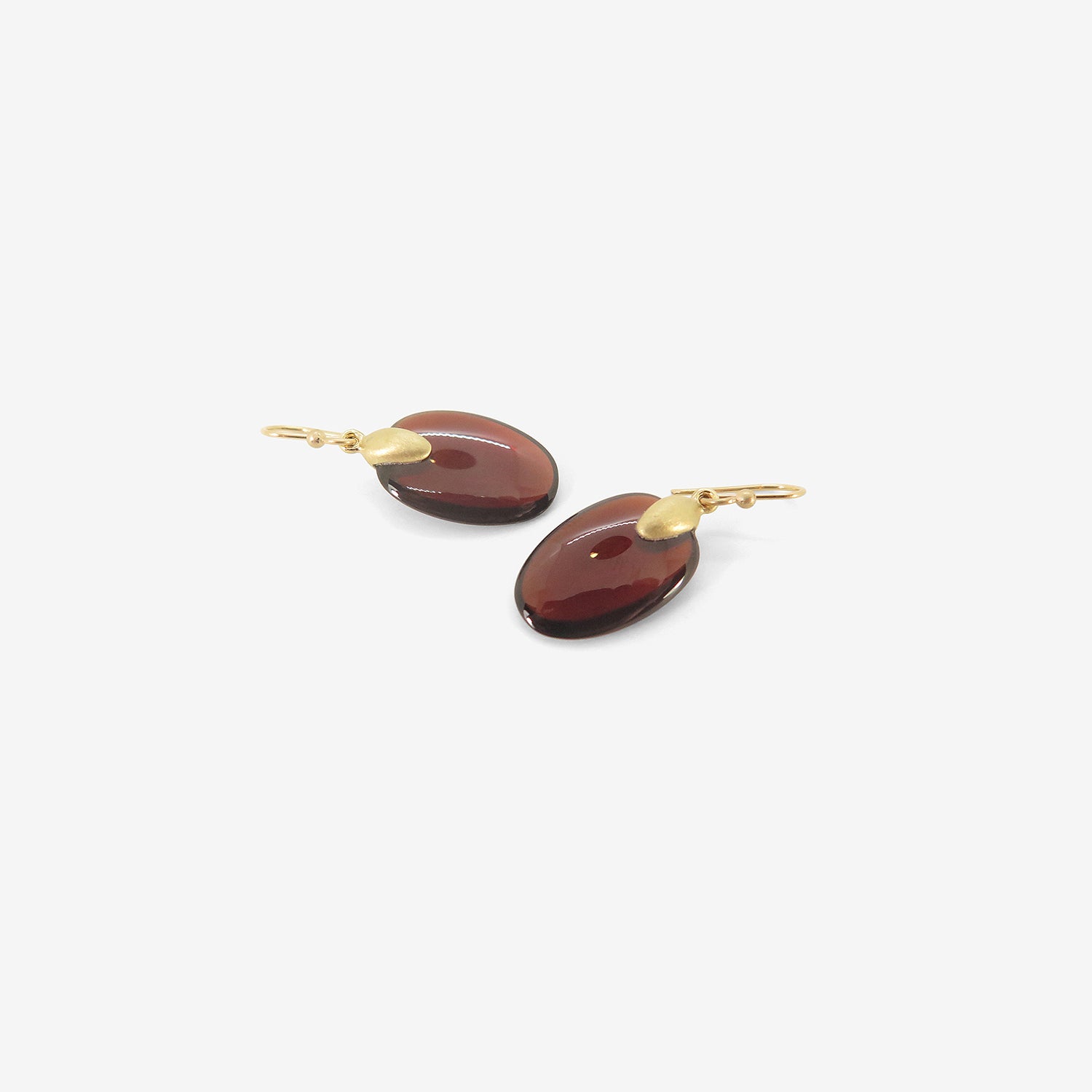 TED MUEHLING 10K & GARNET HAND-CUT SMALL CHIPS