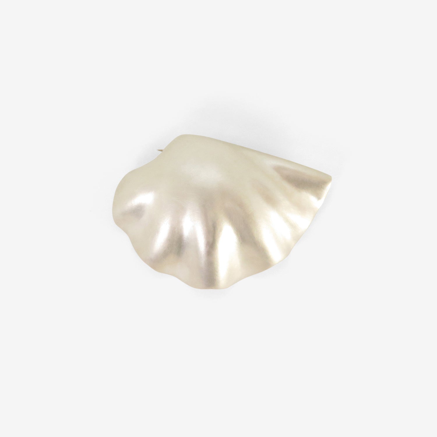 TED MUEHLING STERLING SILVER SCALLOP SHELL PIN
