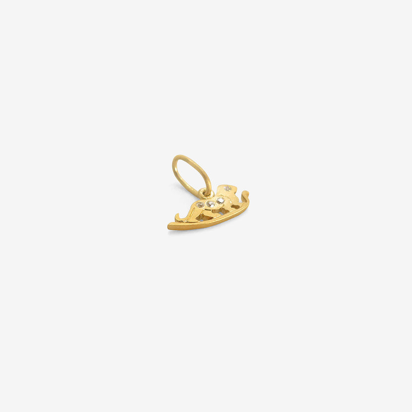 DARIUS 18K & DIAMOND MINI LEO DENDERA ZODIAC PENDANT