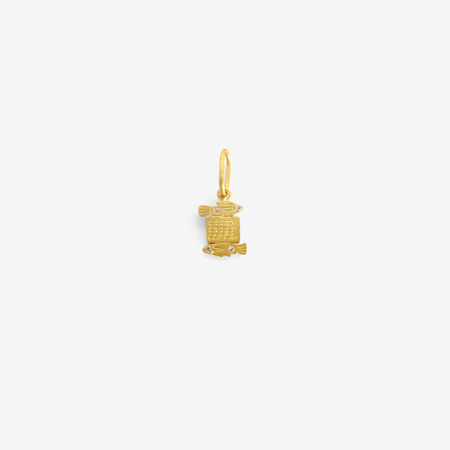 DARIUS 18K & DIAMOND MINI PISCES DENDERA ZODIAC PENDANT
