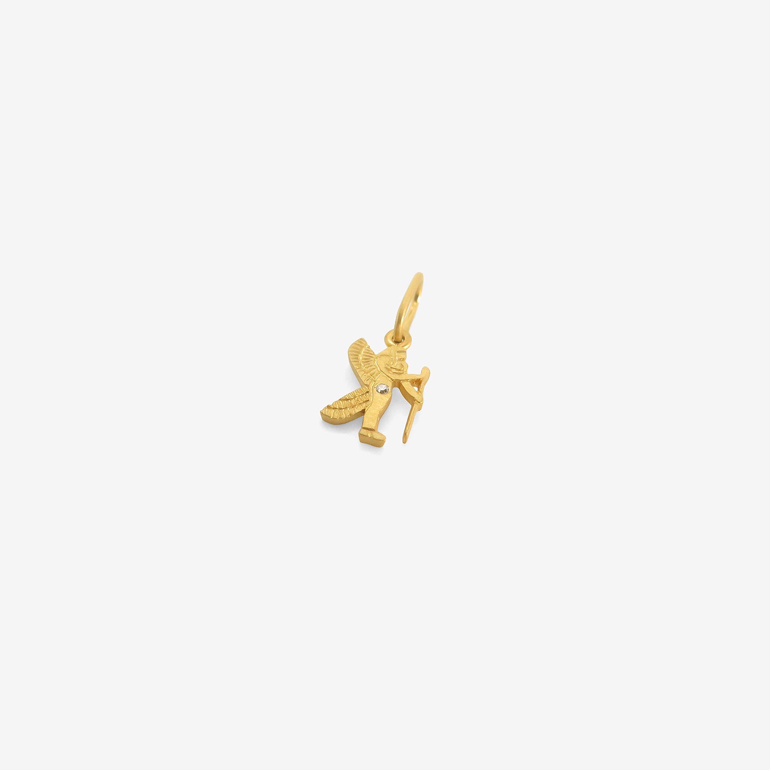 DARIUS 18K & DIAMOND MINI VIRGO DENDERA ZODIAC PENDANT