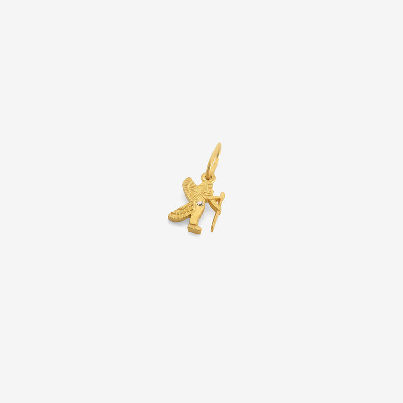 DARIUS 18K & DIAMOND MINI VIRGO DENDERA ZODIAC PENDANT