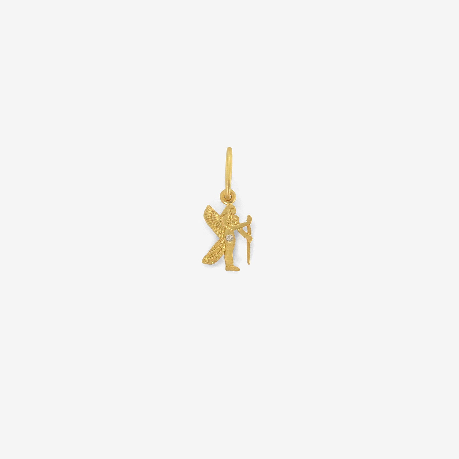 DARIUS 18K & DIAMOND MINI VIRGO DENDERA ZODIAC PENDANT