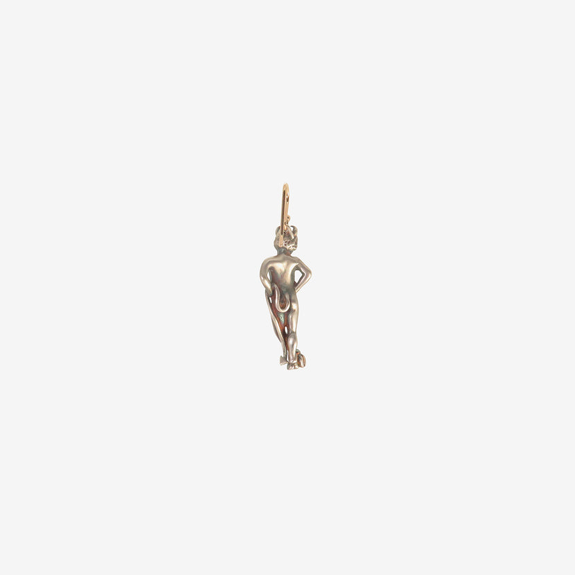 GABRIELLA KISS STERLING SILVER SINGLE DEVIL EARRING