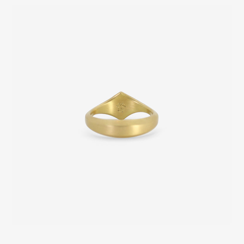 LOLA BROOKS 18K & DIAMOND-SHAPED DIAMOND RING, .87CT