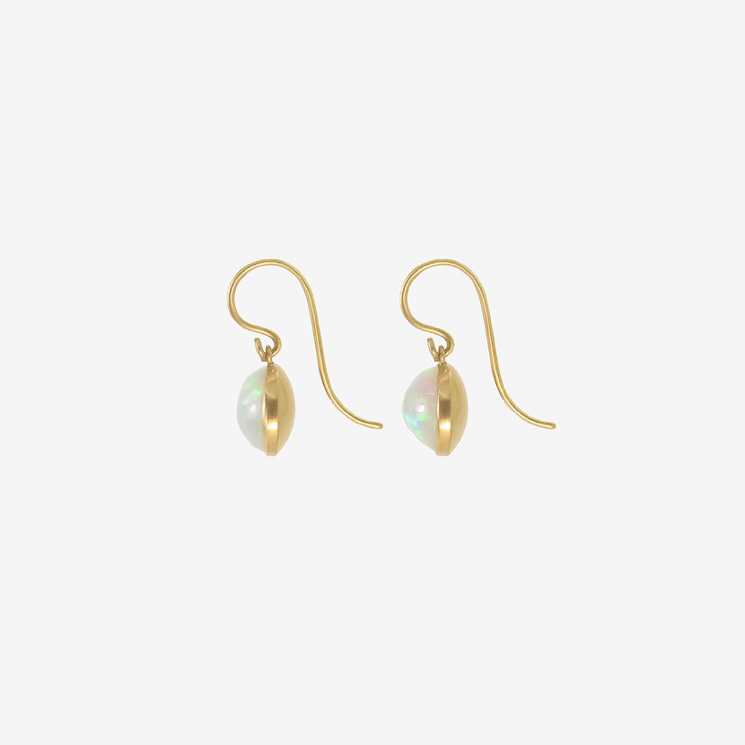 LOLA BROOKS 18K & OVAL ETHIOPIAN OPAL EARRINGS, 4.9CT