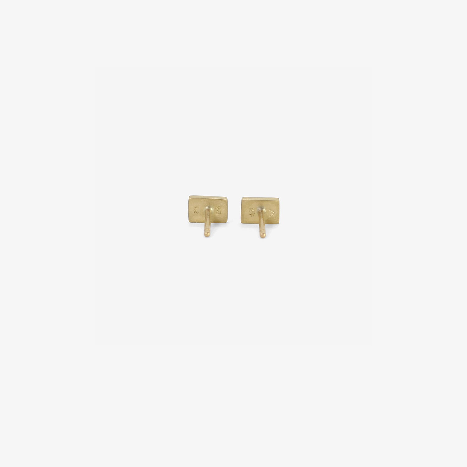 LOLA BROOKS 18K & BAGUETTE-SHAPED GREEN TOURMALINE STUDS, .60CT