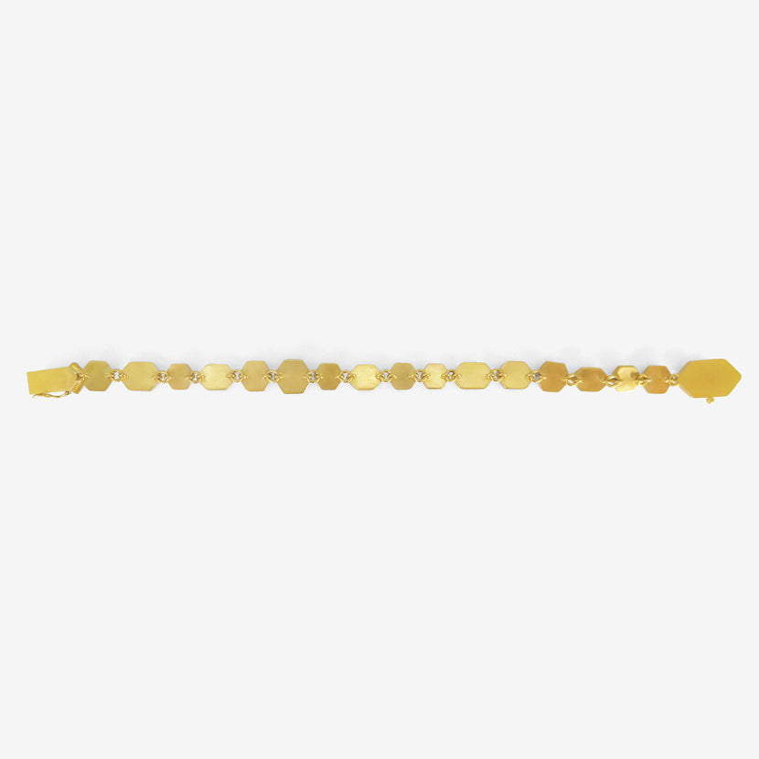 LOLA BROOKS 22K & HEXAGONAL UMBA SAPPHIRE BRACELET, 30.76CT