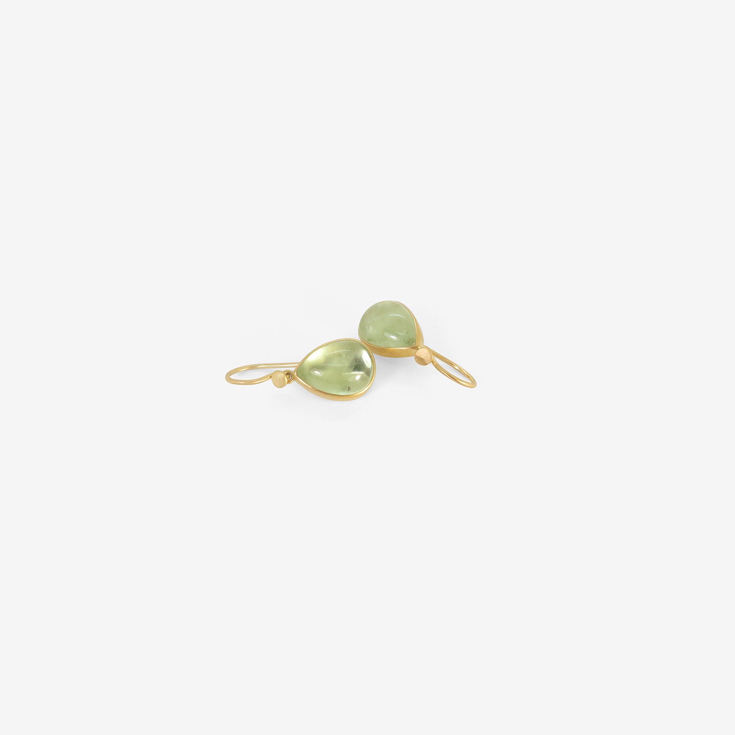LOLA BROOKS 18K & MINI MINTY TOURMALINE TEARDROP EARRINGS, 8.96CT