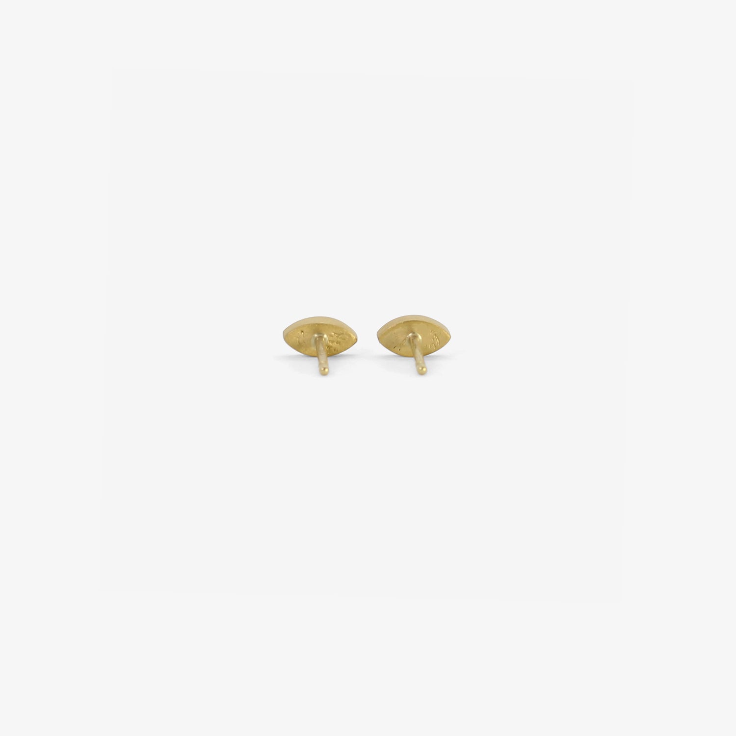 LOLA BROOKS 18K & NAVETTE-SHAPED EMERALD STUDS, .35CT