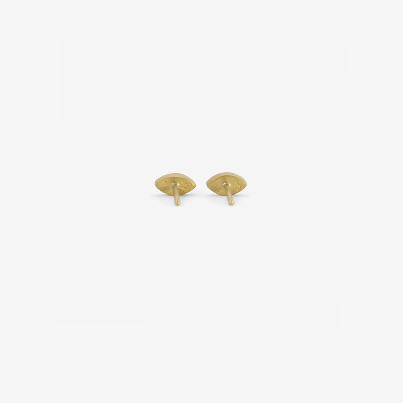 LOLA BROOKS 18K & NAVETTE-SHAPED EMERALD STUDS, .35CT