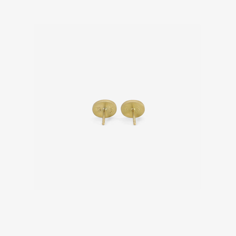 LOLA BROOKS 18K & OVAL COLOMBIAN EMERALD STUDS, 1.26CT
