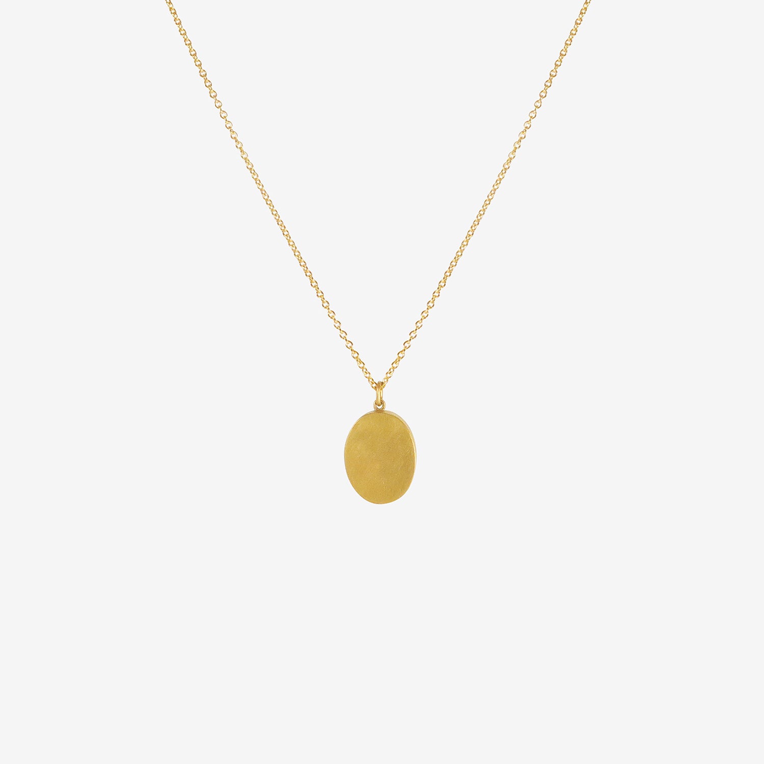 LOLA BROOKS 18K & SMALL OVAL RUTILATED QUARTZ PENDANT, 6.15CT