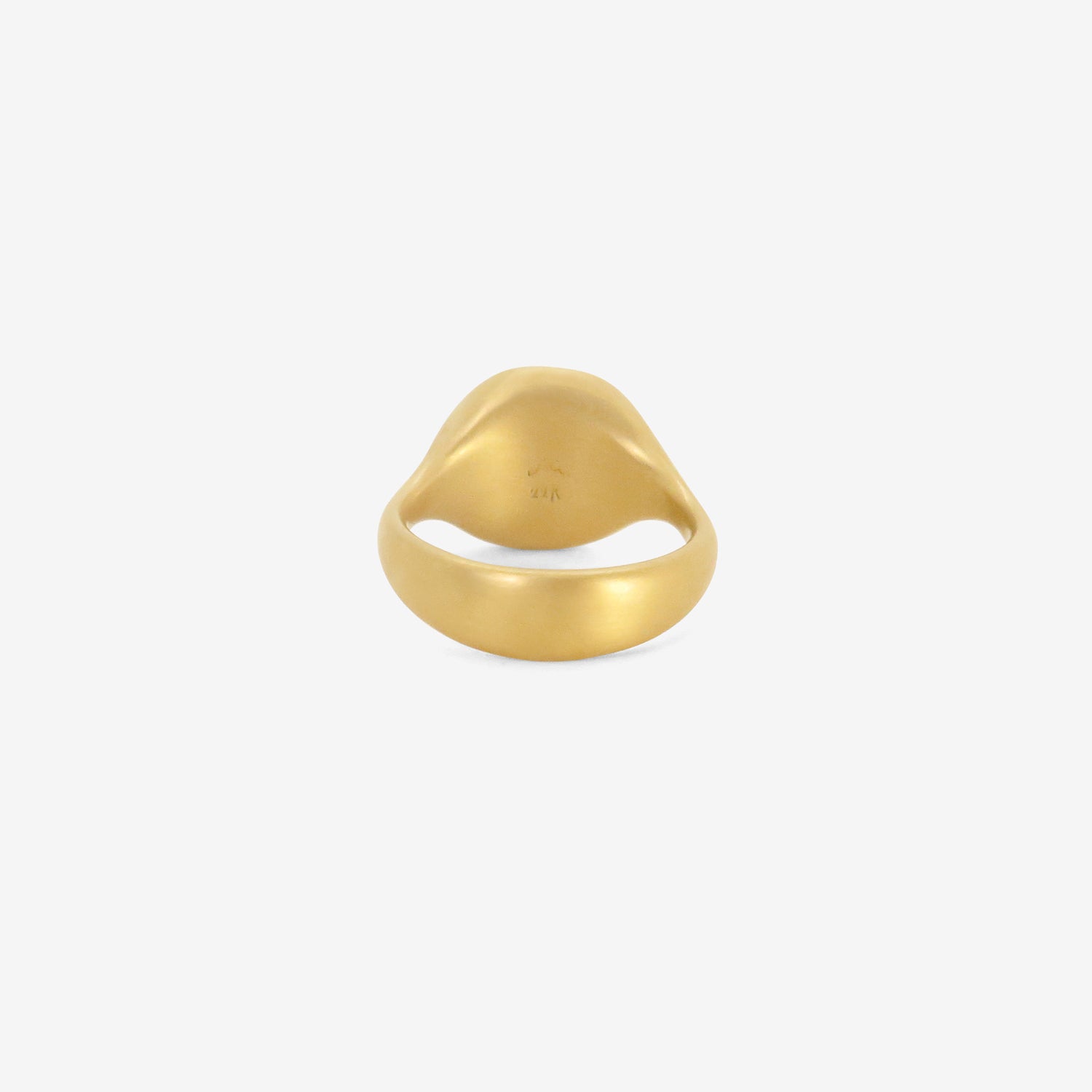 LOLA BROOKS 22K & RUBY PEBBLE CAST RING, 3.57CT