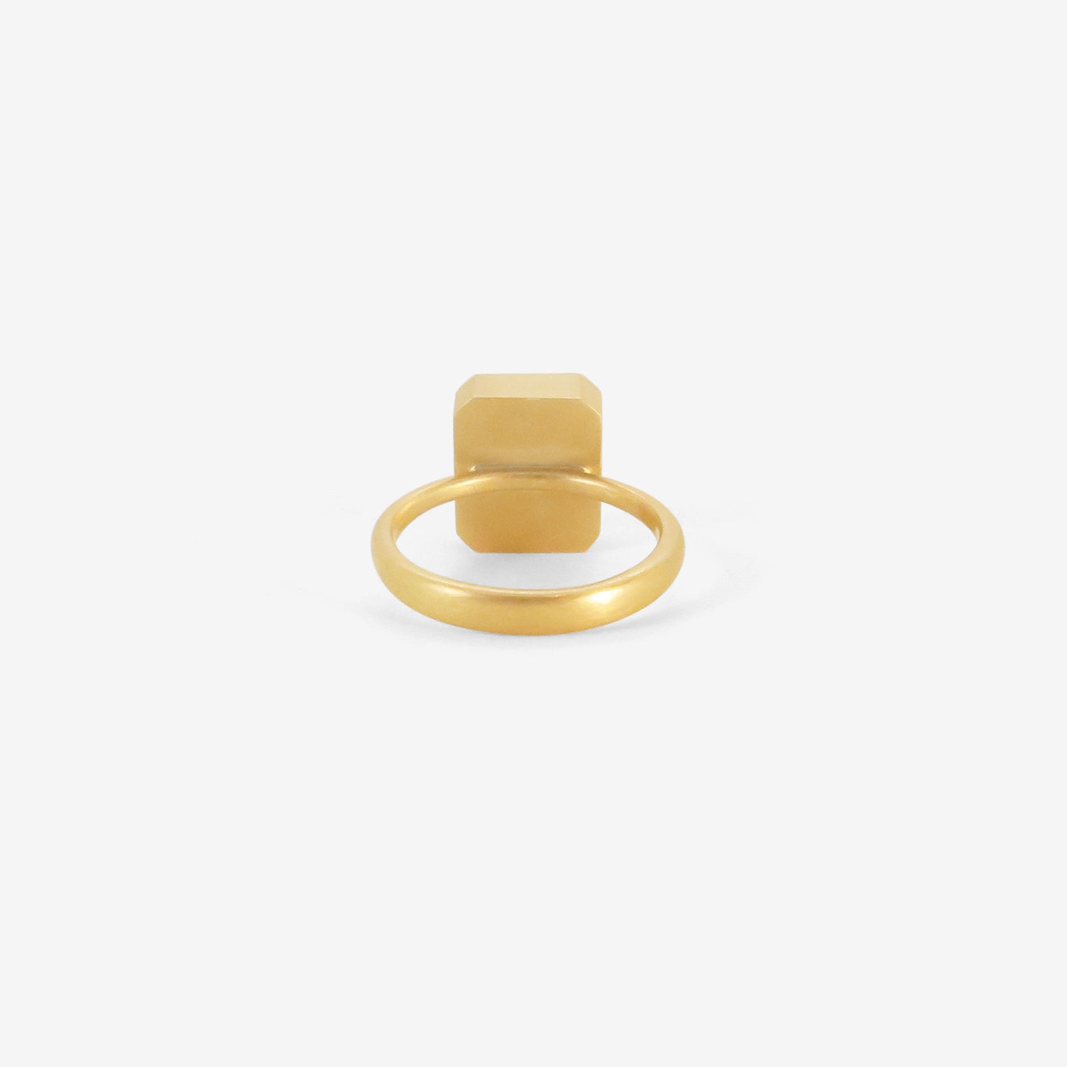 LOLA BROOKS 18K & EMERALD-CUT ZAMBIAN EMERALD RING, 4.68CT