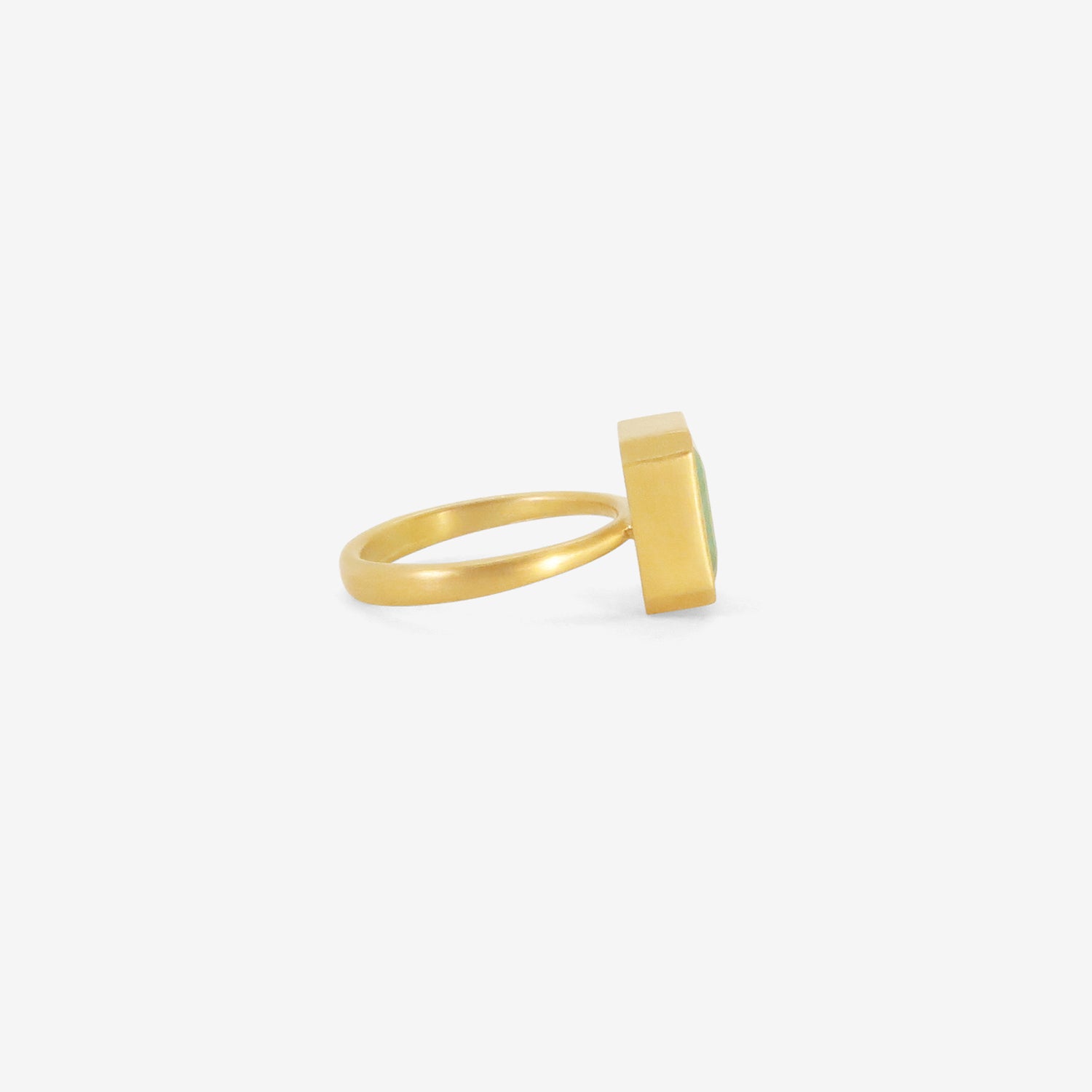 LOLA BROOKS 18K & EMERALD-CUT ZAMBIAN EMERALD RING, 4.68CT