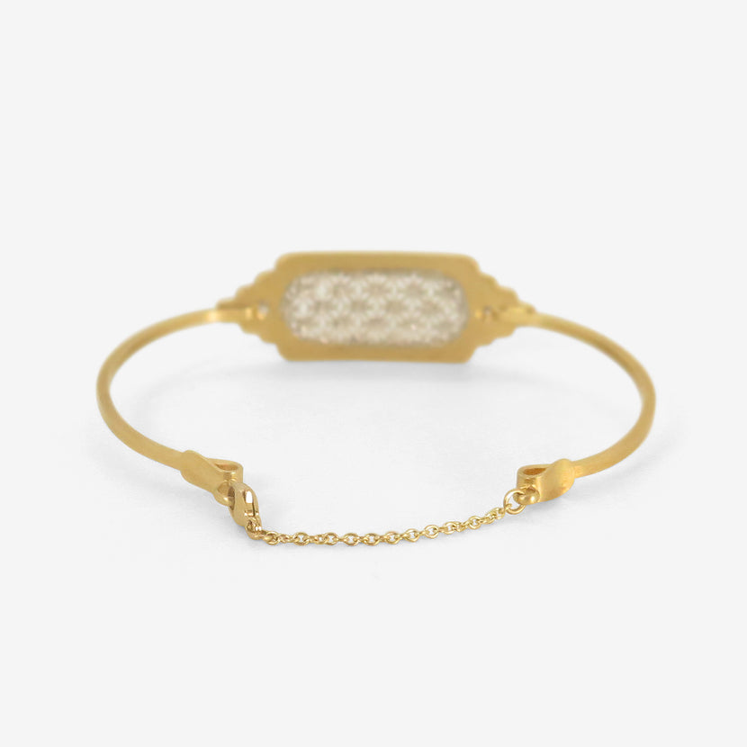 NIKOLLE RADI 18K & PLATINUM BRACELET WITH TWO DIAMONDS