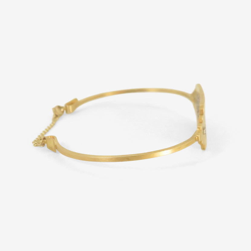 NIKOLLE RADI 18K & PLATINUM BRACELET WITH TWO DIAMONDS