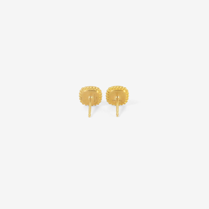 PROUNIS 22K & AQUAMARINE GRANULATED STUDS