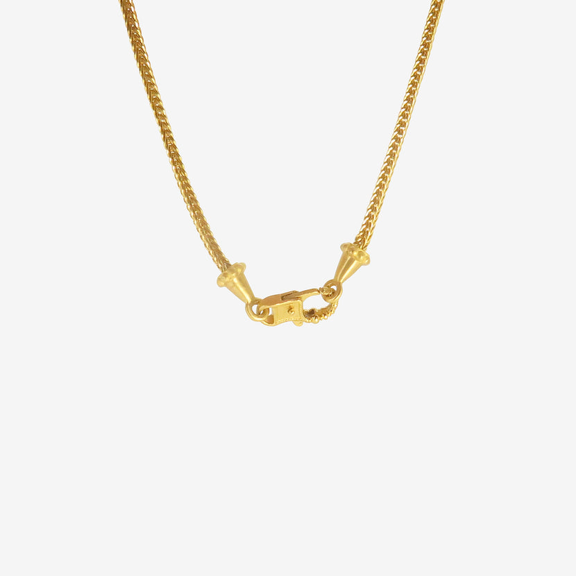 PROUNIS 22K DUO LOOP-IN-LOOP CHAIN BRACELET WITH FIBULA CLASP