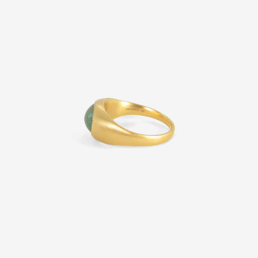 PROUNIS 22K & EMERALD ROZ RING