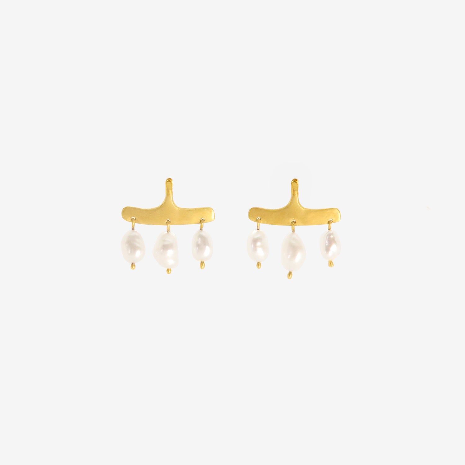 PROUNIS 22K & KESHI PEARL SYCA EARRINGS