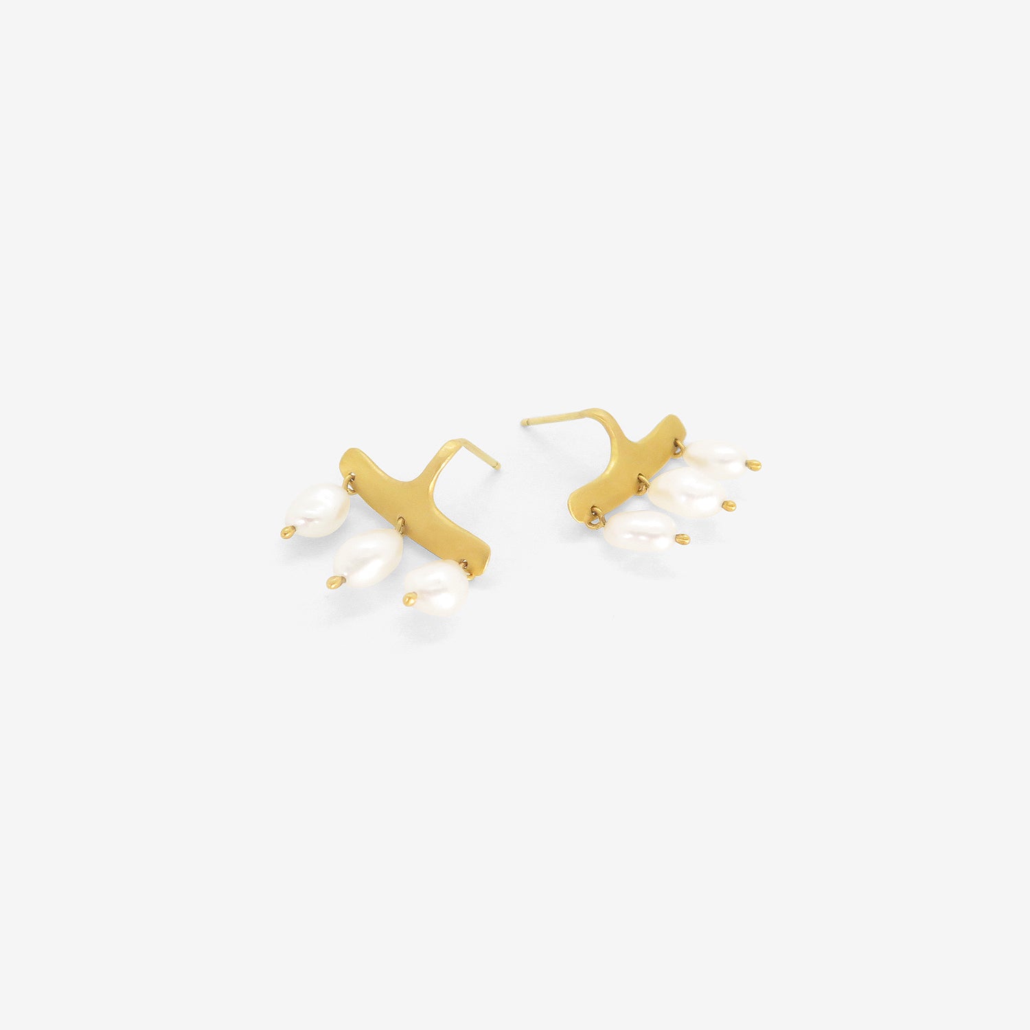 PROUNIS 22K & KESHI PEARL SYCA EARRINGS