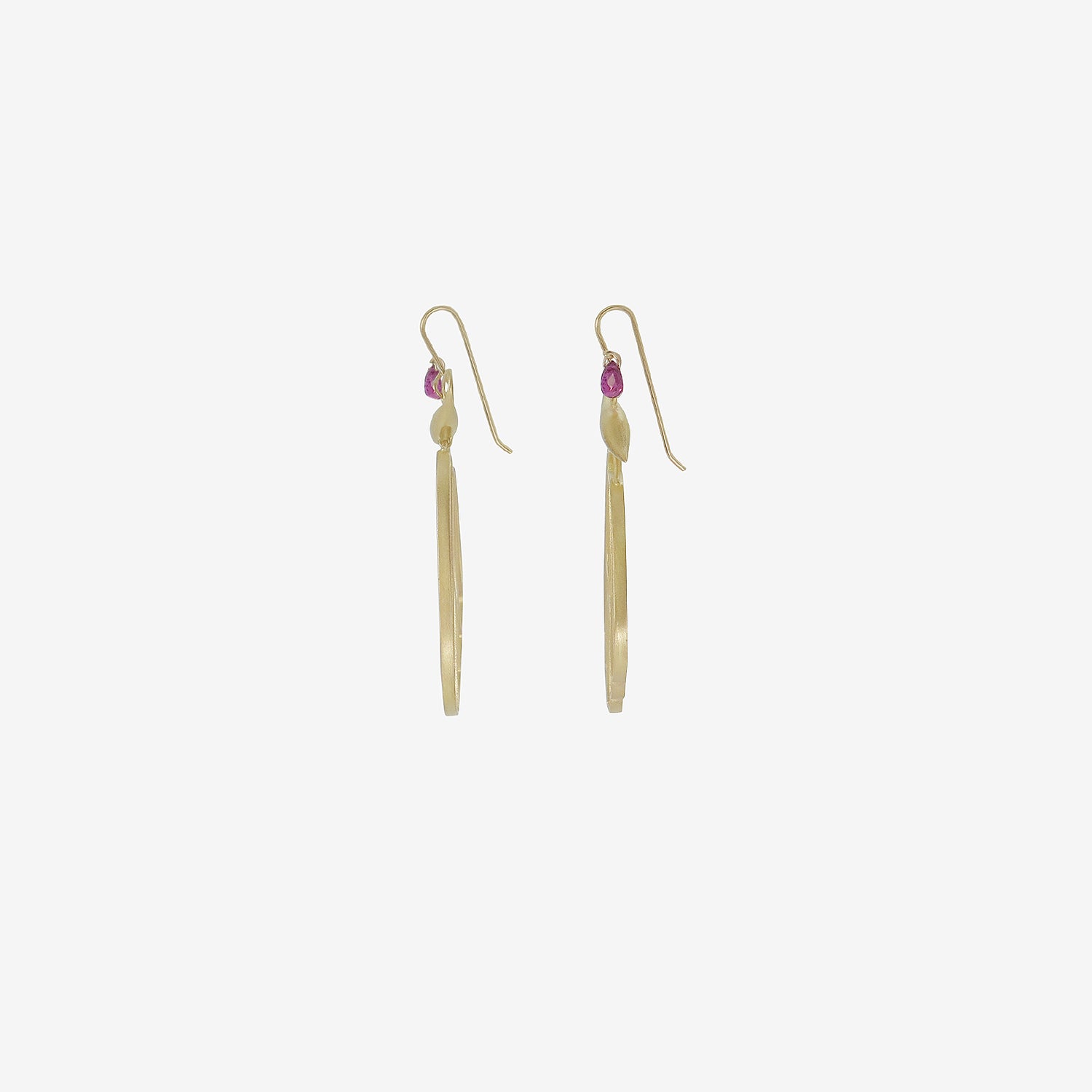 GABRIELLA KISS 18K BUTTERFLY CELL WINGS WITH RUBY BRIOLETTES