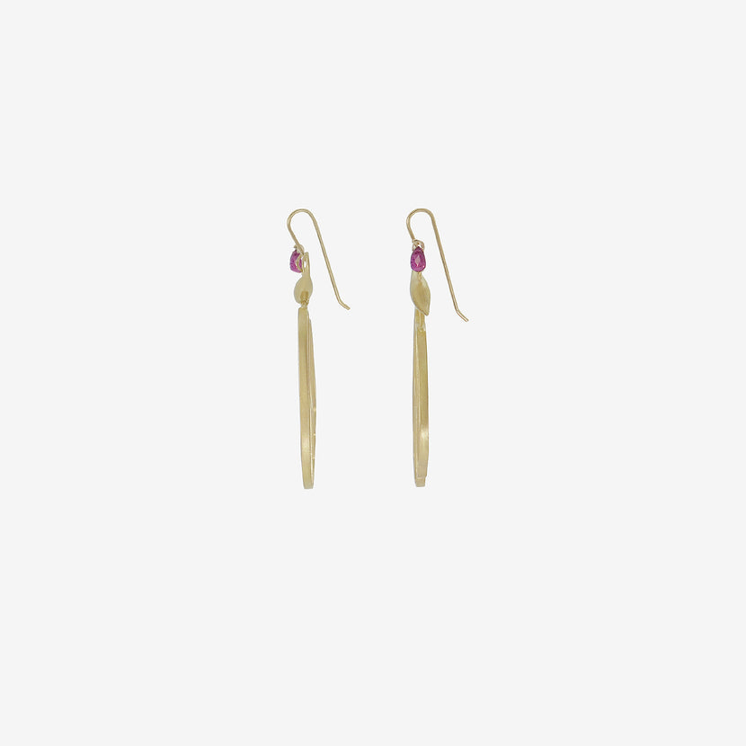GABRIELLA KISS 18K BUTTERFLY CELL WINGS WITH RUBY BRIOLETTES