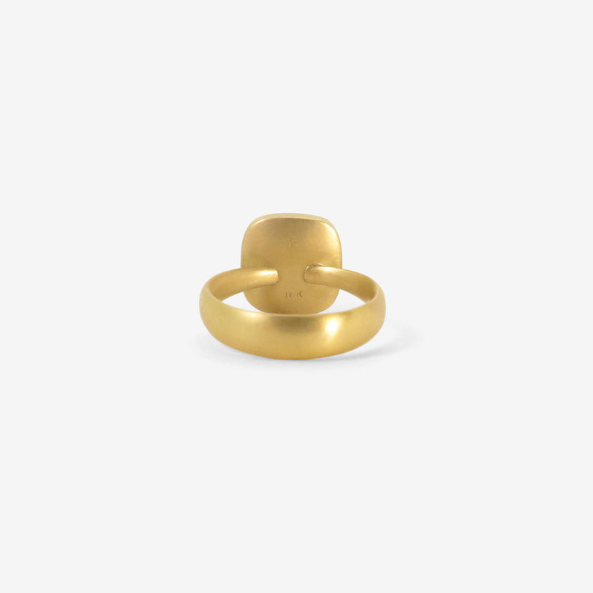 GABRIELLA KISS 18K & CUSHION-SHAPED COLOMBIAN EMERALD RING, 6CT