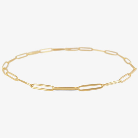 NICOLE LANDAW 14K SOLID LONG LINK CHAIN