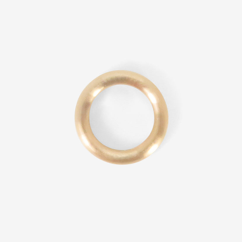 NICOLE LANDAW 14K ROSE GOLD STOUT BAND, SIZE 7 3/4