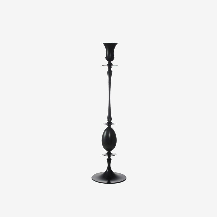 TED MUEHLING OXIDIZED BRONZE CANDLESTICK NO. 0217