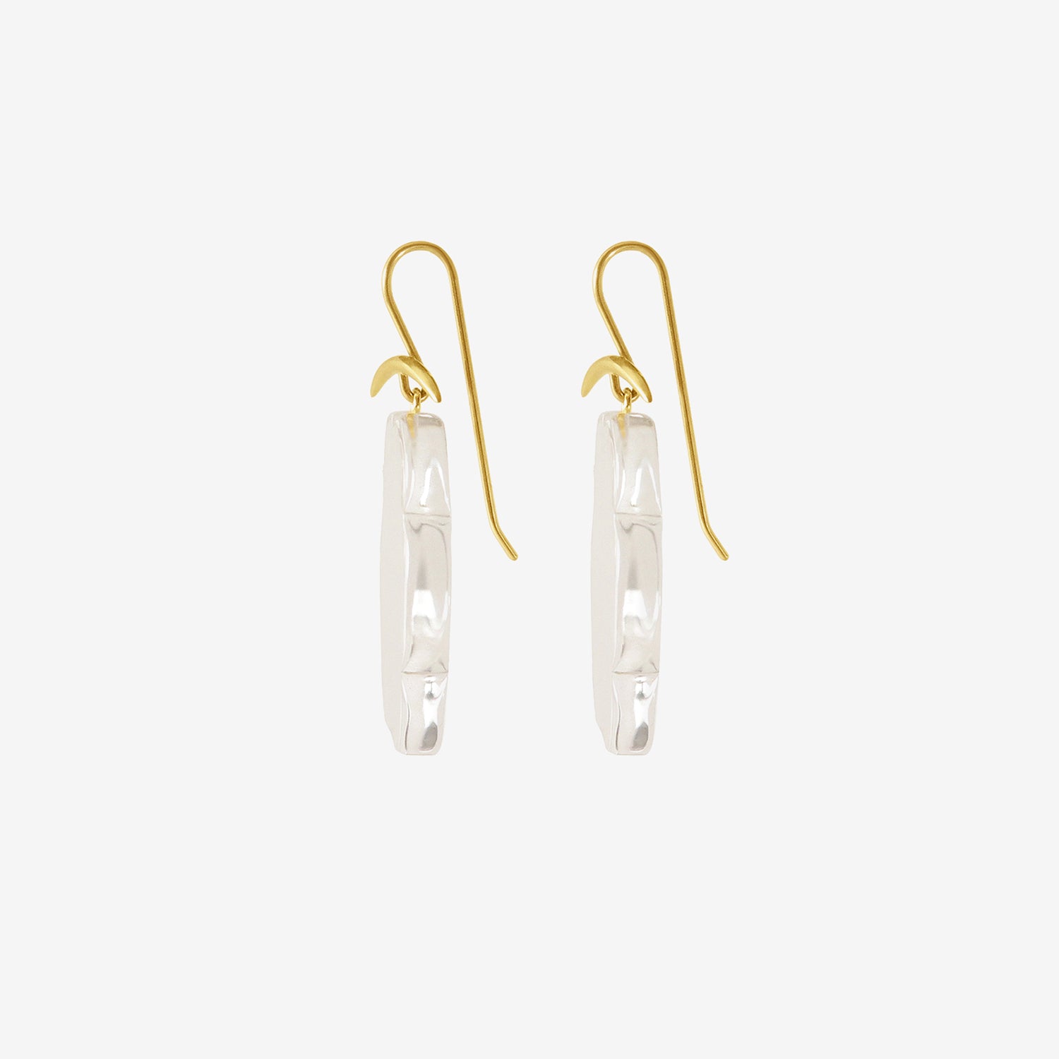 GABRIELLA KISS 18K & ROCK CRYSTAL CLOUD EARRINGS