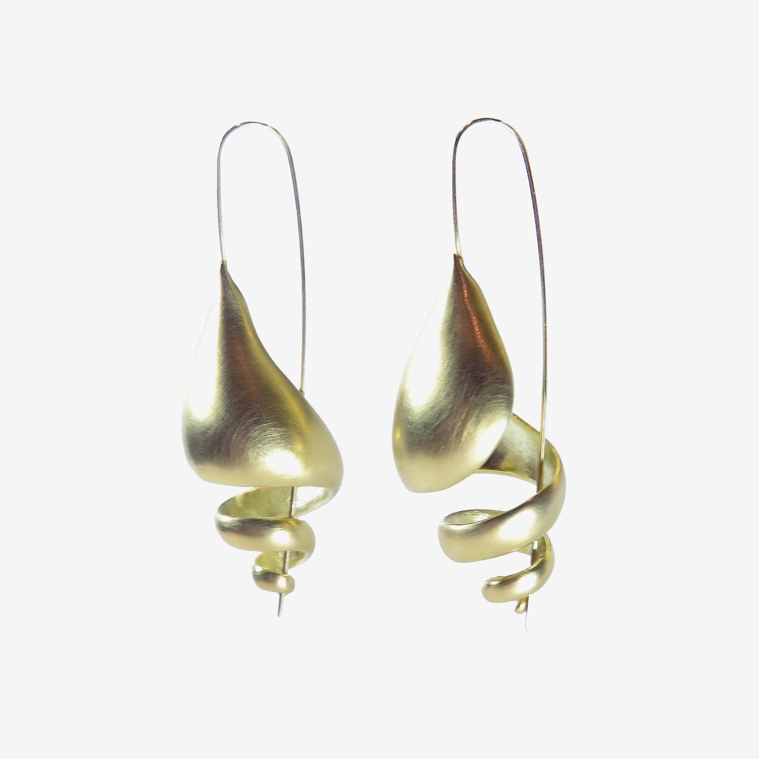 TED MUEHLING 18K GREEN GOLD PLATED TURRET SHELLS