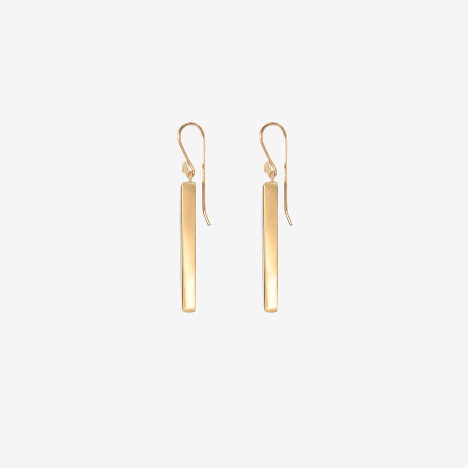 GABRIELLA KISS 18K & RECTANGULAR DARK GREEN TOURMALINE EARRINGS