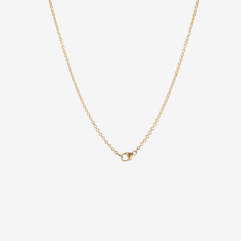 LOLA BROOKS 18K & WHITE DIAMOND CRESCENT MOON PENDANT, .98CTS