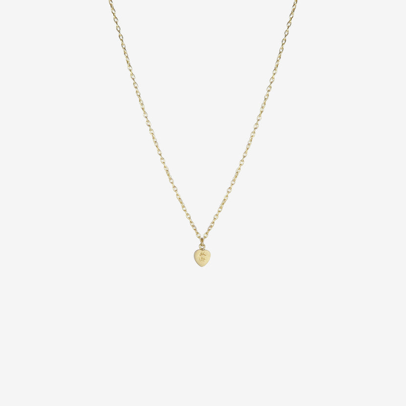 LOLA BROOKS 18K & BLUE SAPPHIRE SWEETHEART PENDANT, .55CT