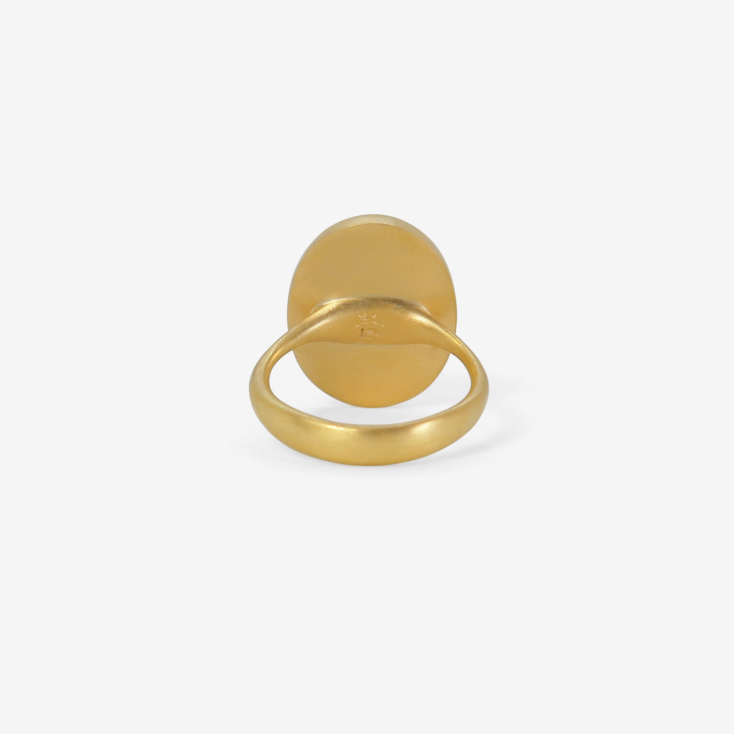 LOLA BROOKS 18K & OVAL HONEY TOURMALINE RING, 14.89CT