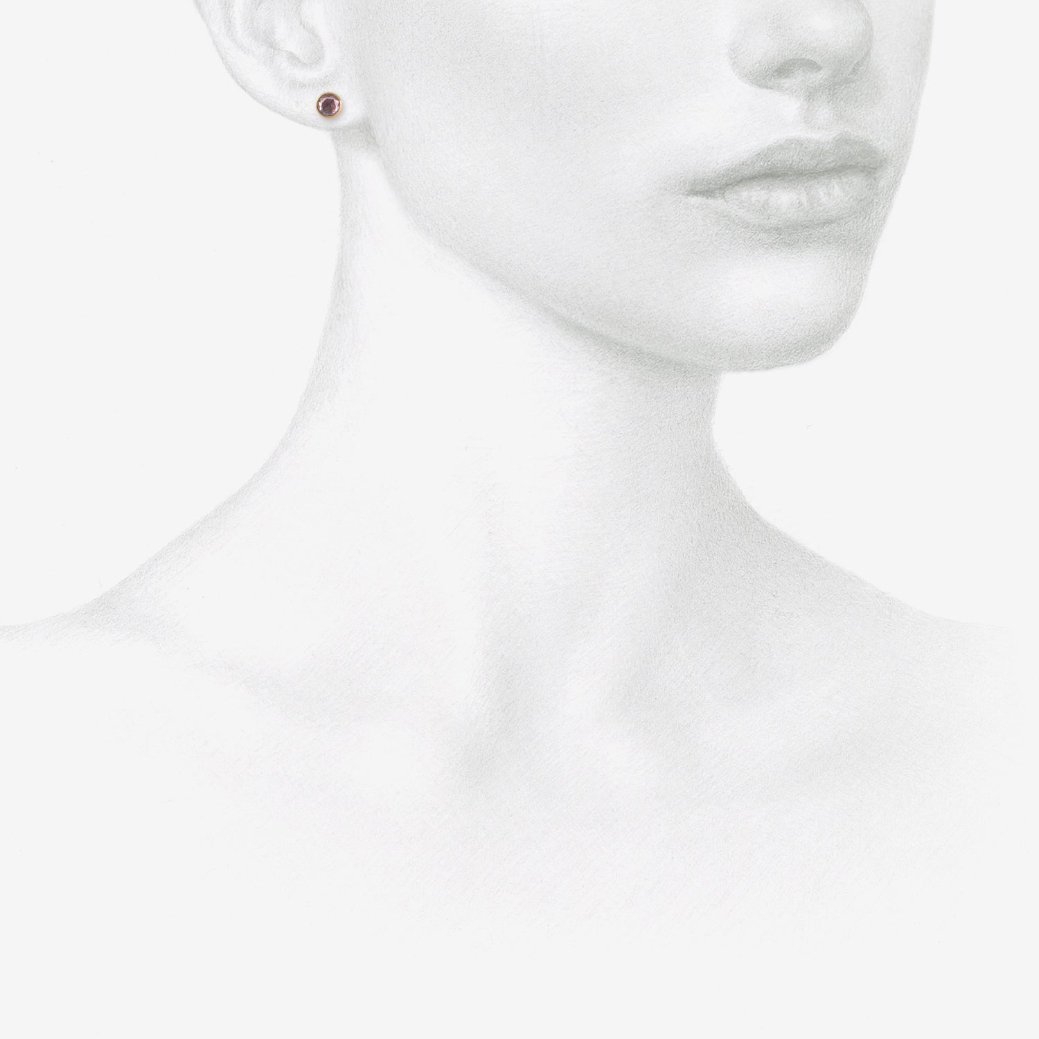 LOLA BROOKS 18K & ROSE-CUT PINK SAPPHIRE STUDS, 2.45CT.