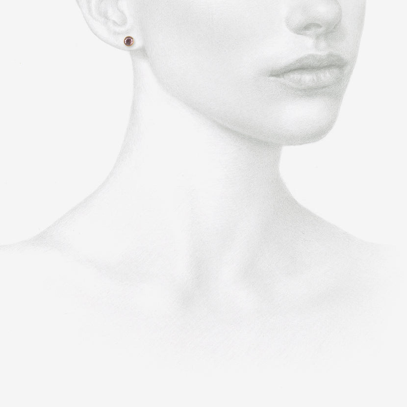 LOLA BROOKS 18K & ROSE-CUT PINK SAPPHIRE STUDS, 2.45CT.