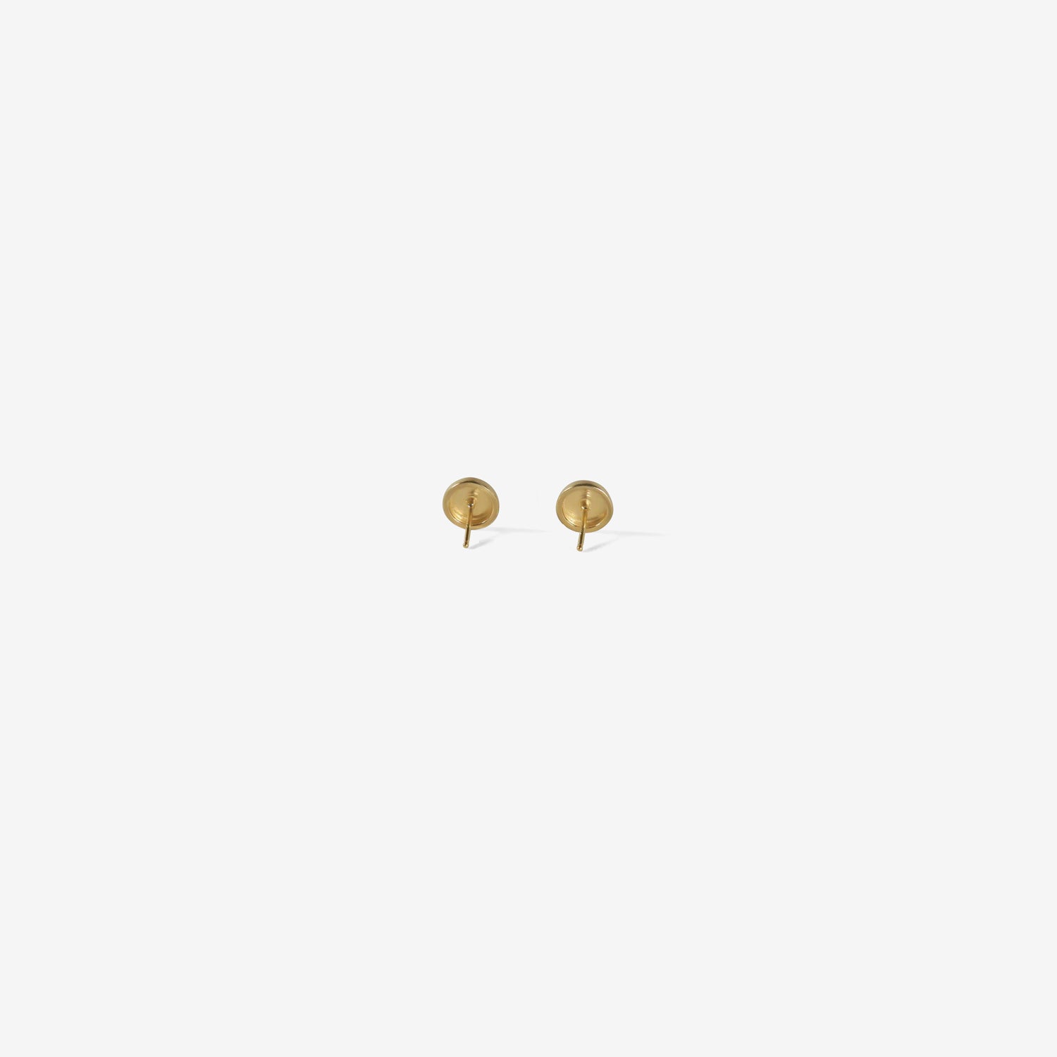 NICOLE LANDAW 14K LARGE HEWN CIRCLE STUDS